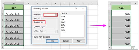 copy last 4 digits in excel|Display only the last four digits of identification numbers.